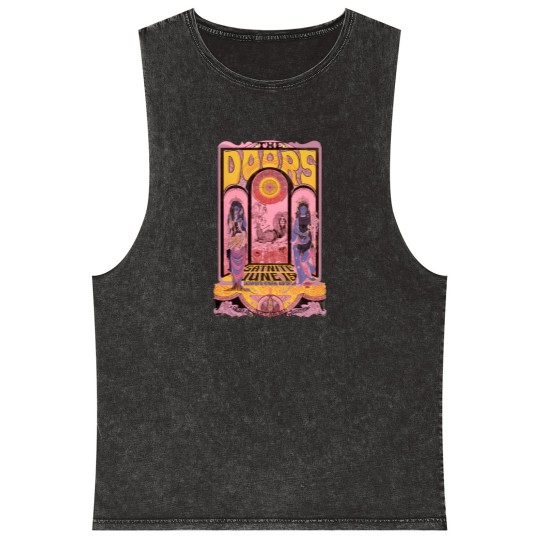 Discover Vintage The Doors 60's Concert Mineral Wash Tank Tops, The Doors Mineral Wash Tank Tops