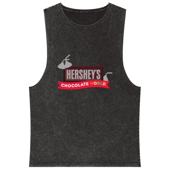 Discover THE HERSHEY Logo Merch THE HERSHEY Logo Merch Mineral Wash Tank Tops