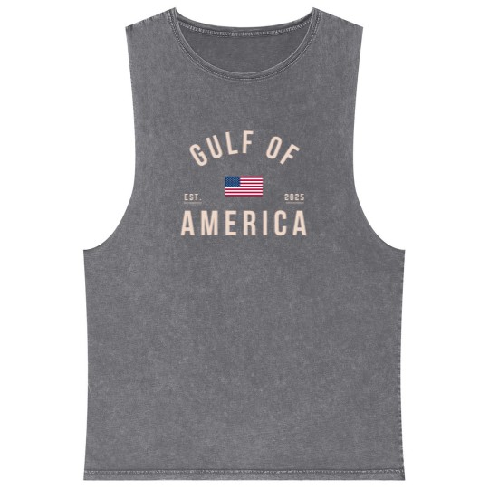 Discover Gulf of America Mineral Wash Tank Tops, Comfort Colors Unisex Patriotic Mineral Wash Tank Tops, United States of America Mineral Wash Tank Tops