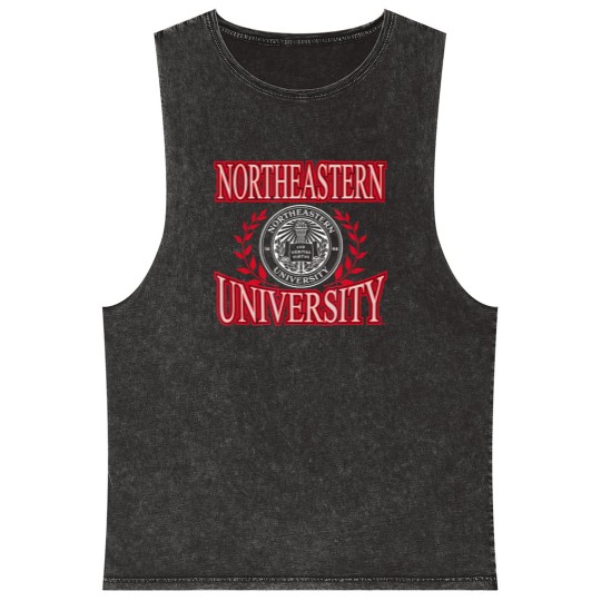 Discover northeastern huskies laurels logo officially licensed t Mineral Wash Tank Tops