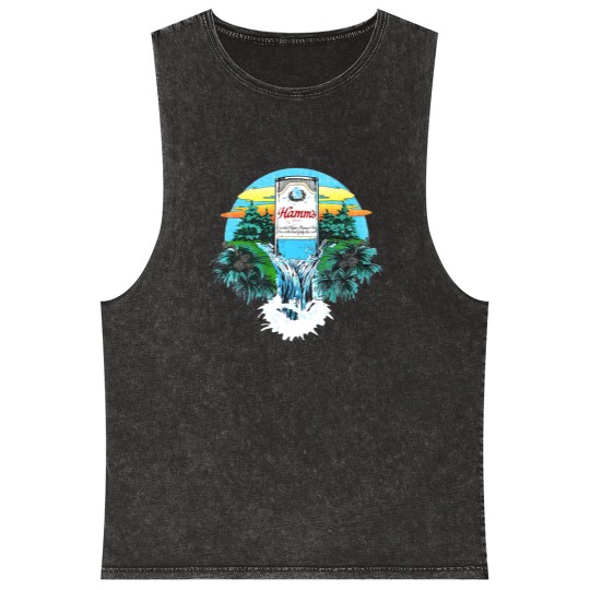 Discover Hamm's Beer 1970s Mineral Wash Tank Tops