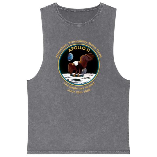 Discover NASA Apollo 11 Flight Patch The Eagle has landed Mineral Wash Tank Tops