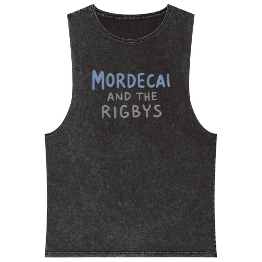 Discover Mordecai and the Rigbys Ringer Mineral Wash Tank Tops, The Regular Show Mineral Wash Tank Tops, Unisex Ringer Mineral Wash Tank Tops