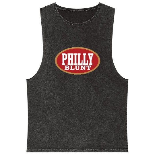 Discover Philly Blunt Mineral Wash Tank Tops