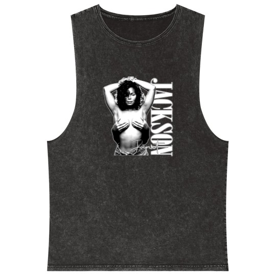 Discover Janet Jackson Concert Tour Mineral Wash Tank Tops, Vintage Janet Jackson Mineral Wash Tank Tops