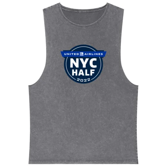 Discover New York Half Marathon Mineral Wash Tank Tops