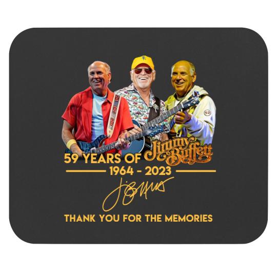 Discover Vintage Jimmy Buffett 59 Years Anniversary 1964 - 2003 Mouse Pads