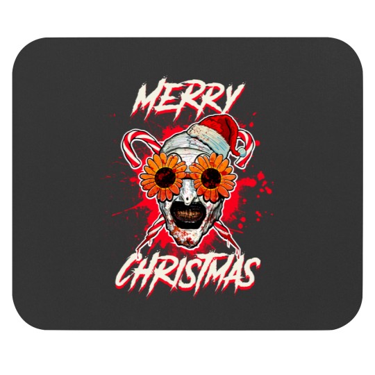 Discover Merry Xmas Sunflower Sunglasses Horror Clown Movie Art Terrifier 2 Mouse Pads