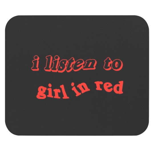 Discover i listen to girl in red Pin Mouse Pads