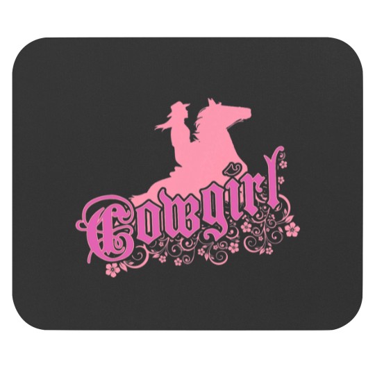 Discover Cowgirl Equestrian Horse Riding Mouse Pads