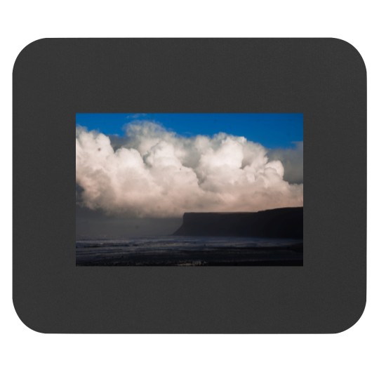 Discover Weather coming in at Saltburn beach Long Mouse Pads