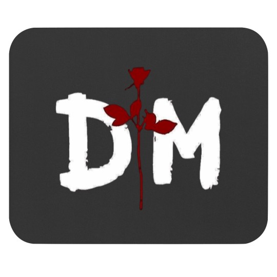 Discover Depeche Mode(DM) logo and red rose, D-P-CH-MOD- Mouse Pads