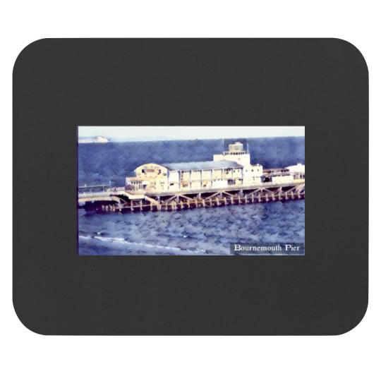 Discover Bournemouth Pier - One art on video frame Mouse Pads