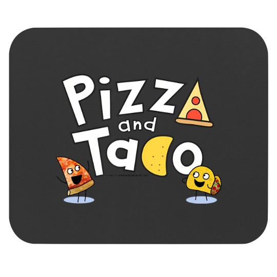 Discover pizza and taco logo t Mouse Pads