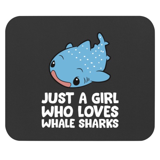 Discover Just a Girl Who Loves Whale Sharks Mouse Pads