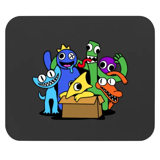 Discover Rainbow Friends Chapter Two with Cyan and Yellow1 Mouse Pads