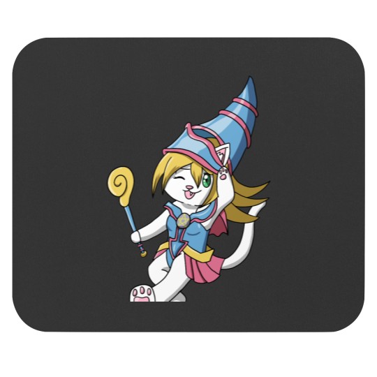Discover cosplay cat Dark magician girl Mouse Pads