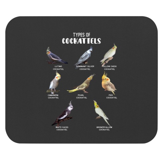 Discover Funny Parrot Pet Bird Exotic Cockatiel Types Mutation Birds Mouse Pads
