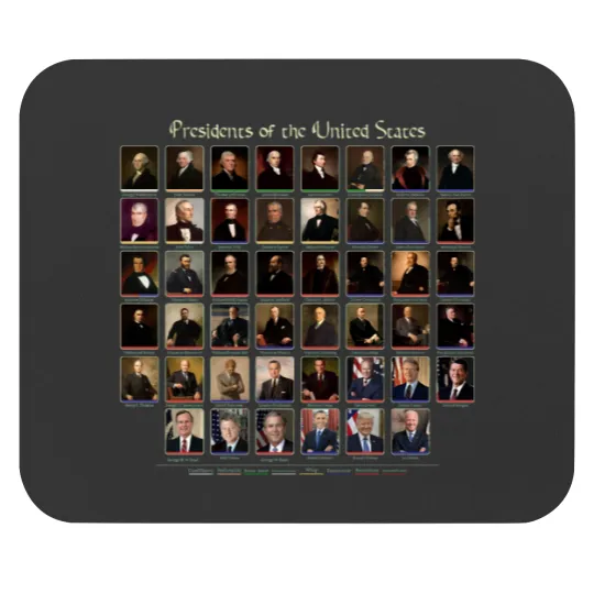 Discover 46 Presidents of the United States List (including Joe Biden) Active Mouse Pads