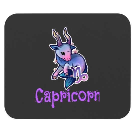 Discover Capricorn Zodiac Sign Kawaii Goat Mouse Pads