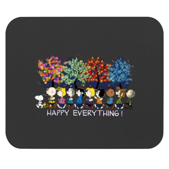 Discover Happy Everything Snoopy Charlie Mouse Pads