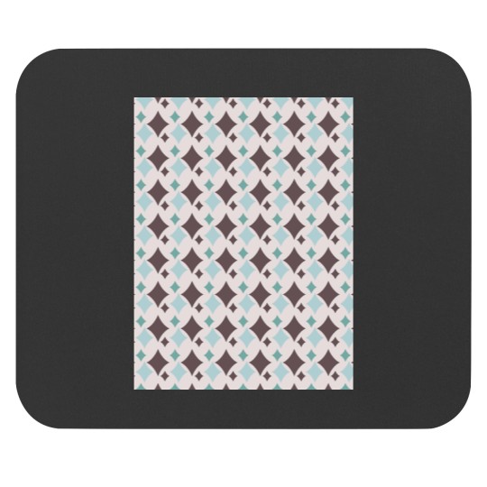 Discover Colorful Diamond Shapes Modern Maximalist Pattern Walnut Brown Graphic Mouse Pads