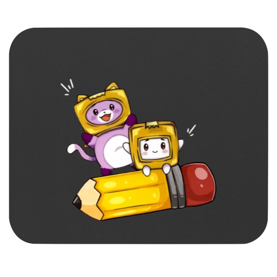 Discover Lankybox Boxy and Foxy Cute Mouse Pads