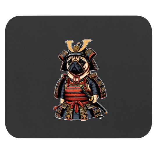 Discover Pug Japanese Samurai Puppy Dog Ninja Lover Martial Art Mouse Pads