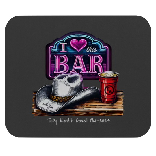 Discover Toby Keith I Love This Bar 90s Mouse Pads