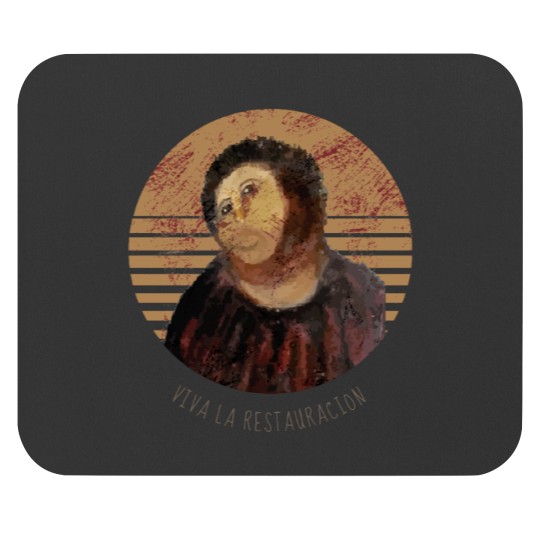 Discover Viva La Restauracion Jesus Fresco Restoration Fail Meme Mouse Pads