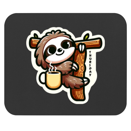 Discover Lazy Thursday Vibes Coffee amp Chill Mouse Pads