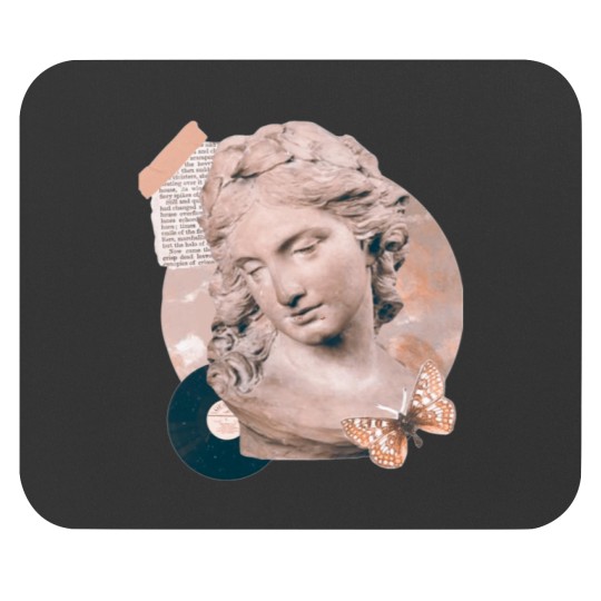 Discover you are my Venus dark academia collage Sticker Mouse Pads