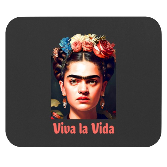 Discover Viva la Frida, Frida Kahlo Khalo portrait Mouse Pads