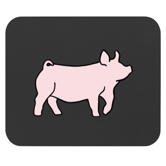 Discover Yorkshire Show Pig Sticker Mouse Pads