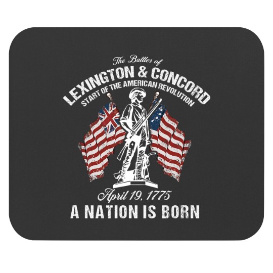 Discover Battle of Lexington and Concord American Revolution History Mouse Pads