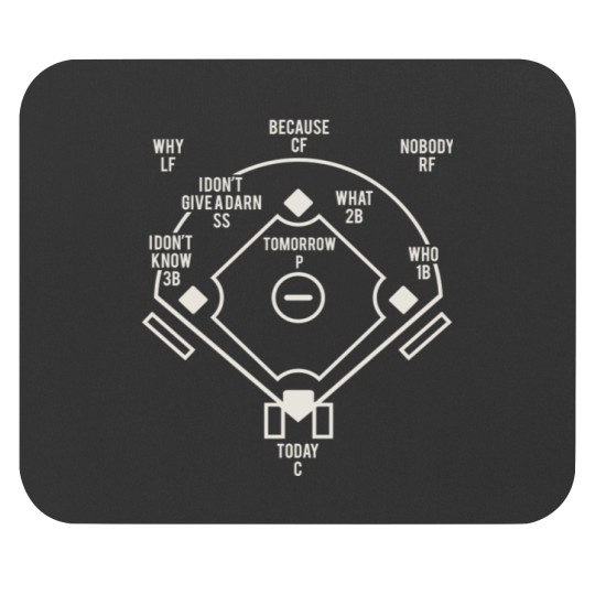 Discover Who39;s On First Classic Baseball Abbott and Costello Mouse Pads