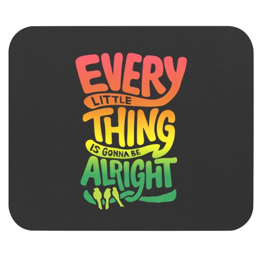 Discover 90s Bob Marley Every Little Thing Is Gonna Be Alright Vintage T shirt Mouse Pads