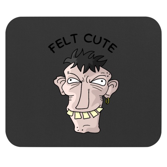 Discover Felt Cute Ugly Man Mouse Pads