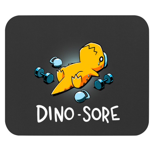 Discover dino sore funny dinosaur workout gym fitness lifting t Mouse Pads