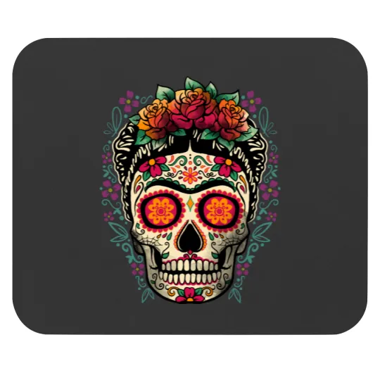 Discover Frida calavera Mouse Pads