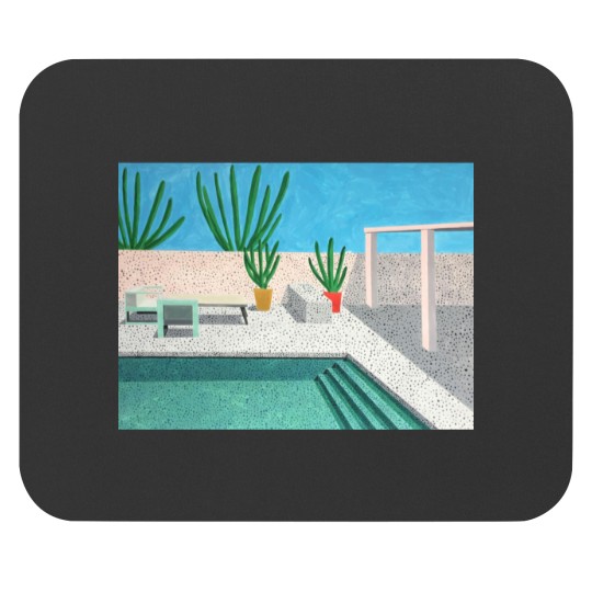 Discover David Hockney Artwork  Swimming Pool Art Print1 Bronc   4 Mouse Pads