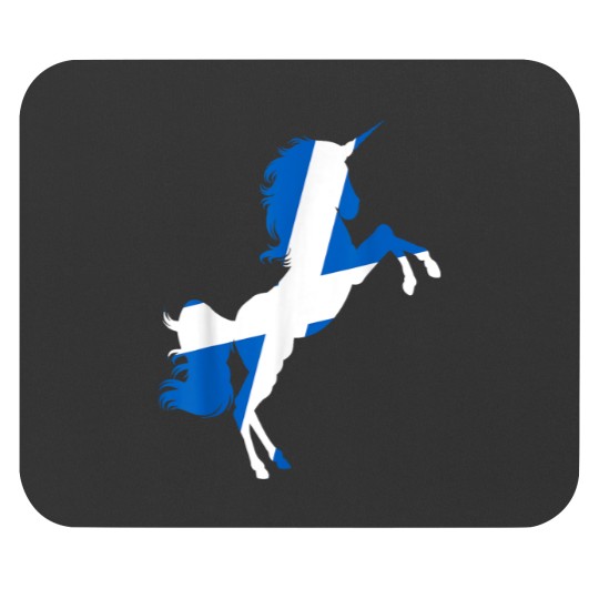 Discover Scotland Flag Unicorn Scot Tartan Plaid Day Scot Mouse Pads