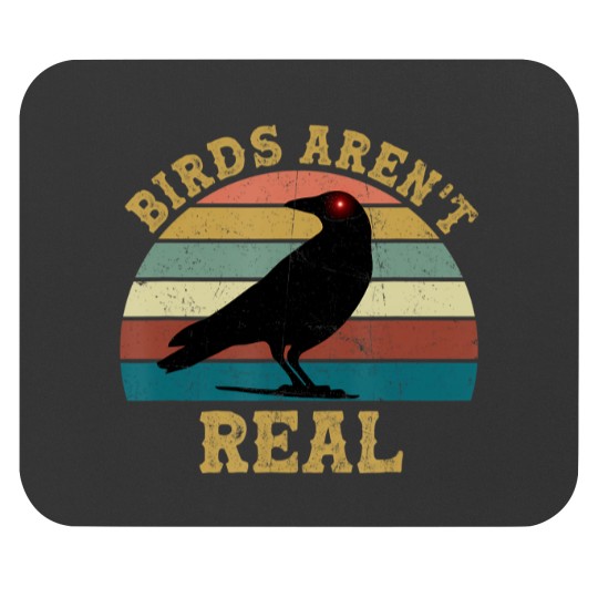 Discover vintage birds aren't real movet if it flies it spies Mouse Pads