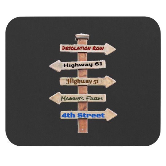 Discover Bob Dylan Roadmap Mouse Pads