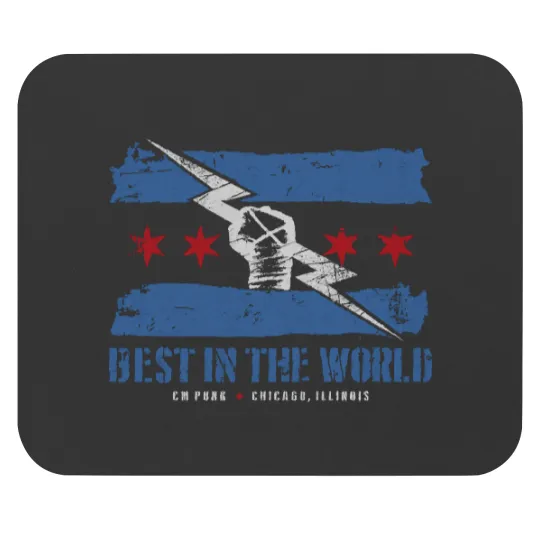 Discover CM Punk Logo Flag Mouse Pads