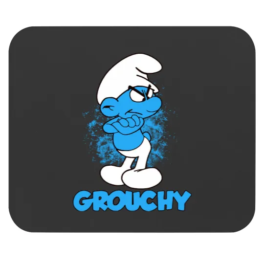 Discover Grouchy Smurf Mouse Pads