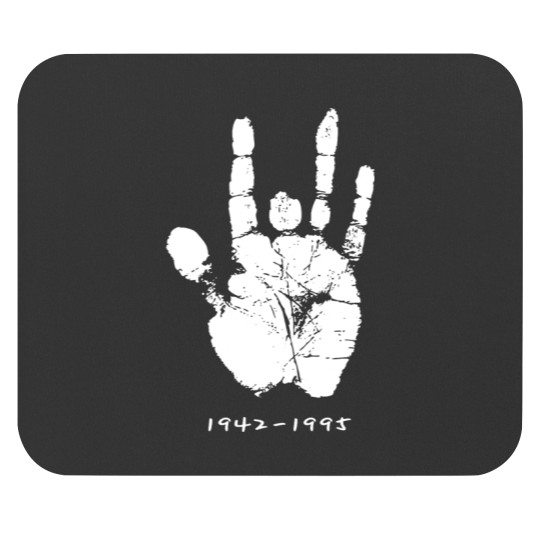 Discover Jerry Garcia Hand print (1) Althea Reds Mouse Pads