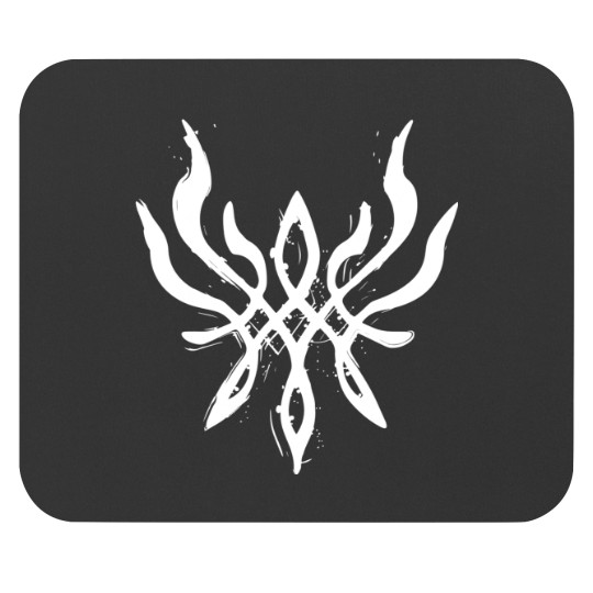 Discover FireEmblem™ Three Houses - Byleth Crest of Flames (Blazing Version) [White] A cat with tater tots on its head and paws. Sticker Mouse Pads