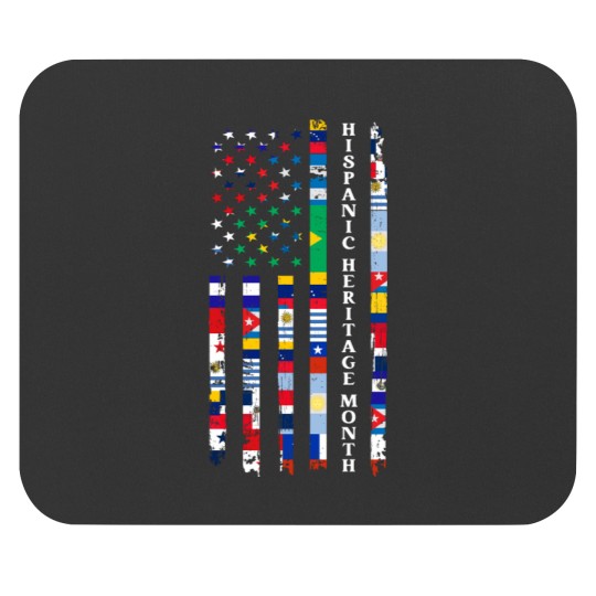 Discover National Hispanic month USA Flag all Countries(1) Mouse Pads