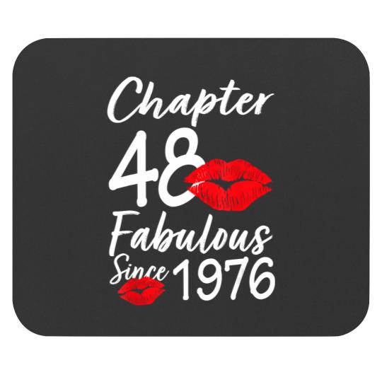 Discover chapter 48 fabulous since 1976 48th birthday lips for wo Mouse Pads